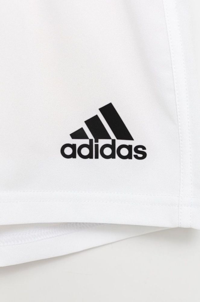 Дитячі шорти adidas Performance GI7638 колір білий регульована талія фото 3
