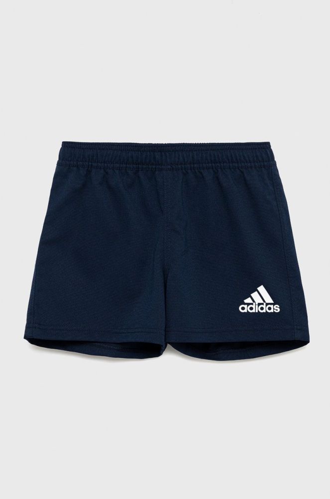 Дитячі шорти adidas Performance GI7640 колір синій регульована талія