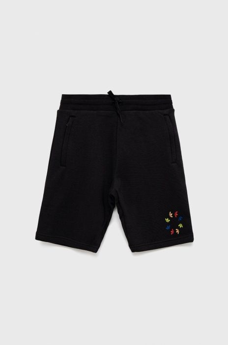 Дитячі шорти adidas Originals HE6835 колір чорний регульована талія