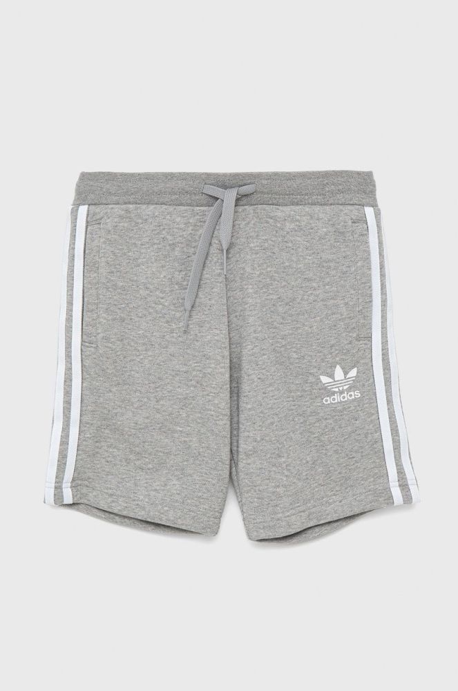 Дитячі шорти adidas Originals H32343 колір сірий меланж