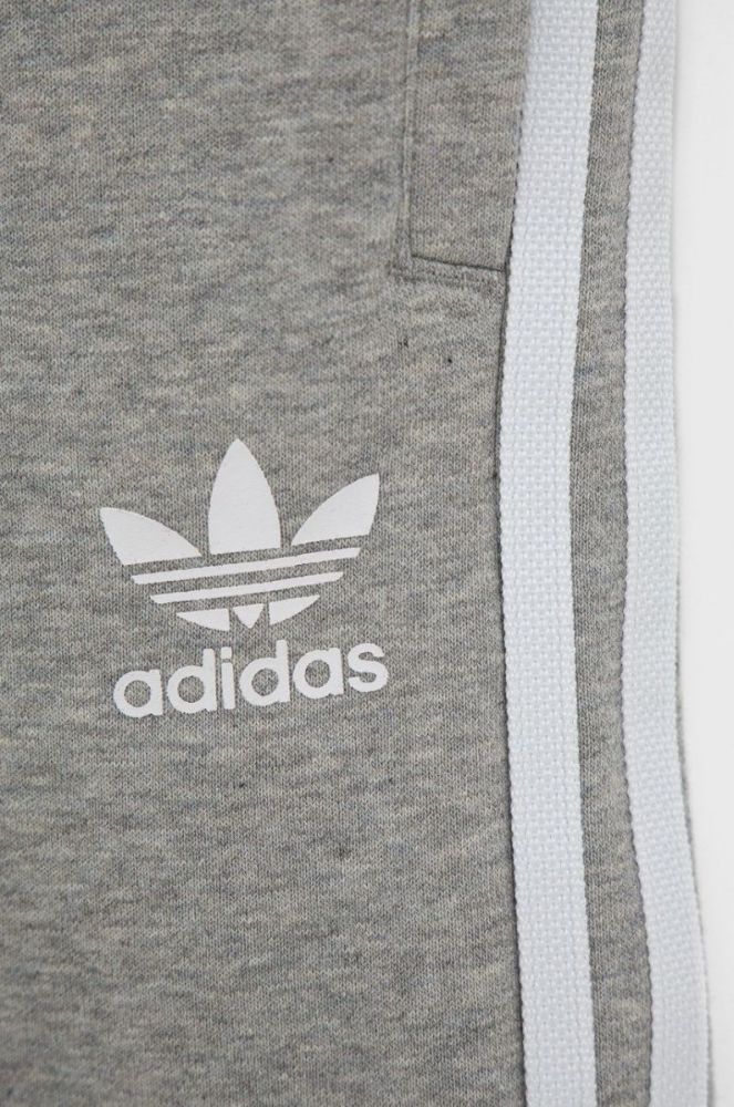 Дитячі шорти adidas Originals H32343 колір сірий меланж фото 3