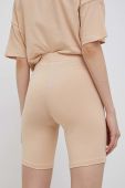Шорти Noisy May жіночі колір бежевий з принтом висока посадка