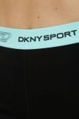 Шорти Dkny жіноче колір бірюзовий з принтом висока посадка