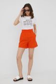 Шорти Noisy May жіночі колір помаранчевий однотонні висока посадка