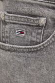 Джинсові шорти Tommy Jeans Bf6172 жіночі колір сірий однотонні висока посадка