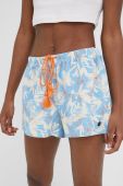 Шорти Tom Tailor жіночі візерунок висока посадка колір блакитний