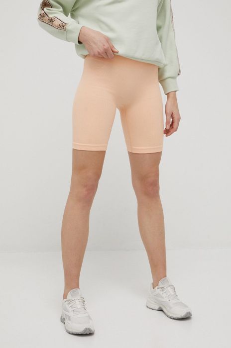 Шорти Guess жіночі колір помаранчевий однотонні середня посадка (2117192)