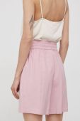 Шорти Y.A.S жіночі колір рожевий однотонні висока посадка