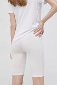 Шорти JDY жіночі колір білий однотонні середня посадка