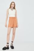 Шорти JDY жіночі колір помаранчевий однотонні висока посадка