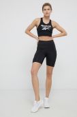 Шорти для тренувань Reebok H51833 жіночі колір чорний однотонні висока посадка