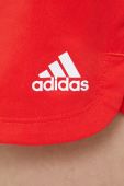 Спортивні шорти adidas Performance HD9588 жіночі колір червоний однотонні висока посадка