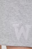 Шорти Woolrich жіночі колір сірий однотонні висока посадка CFWWSH0016FRUT2978-3989
