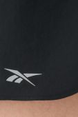 Шорти для бігу Reebok HA1043 жіночі колір чорний однотонні середня посадка