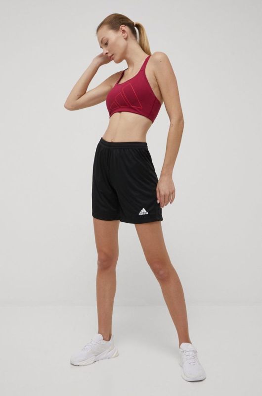 Шорти adidas Performance HH9999 жіночі колір чорний однотонні середня посадка фото 2