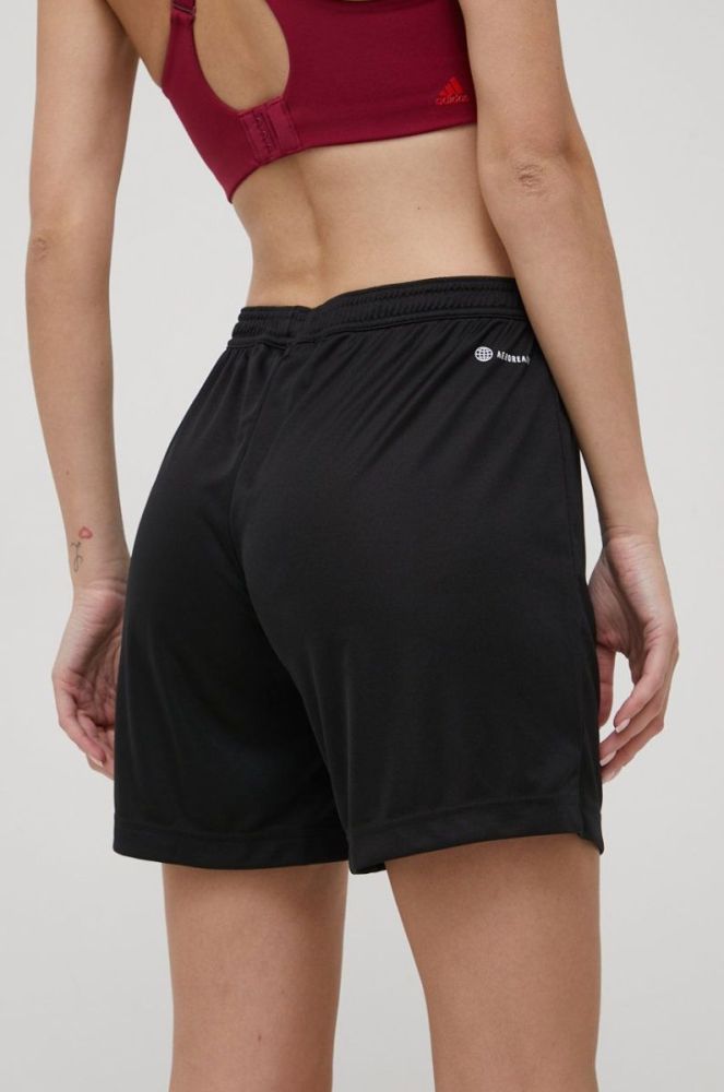 Шорти adidas Performance HH9999 жіночі колір чорний однотонні середня посадка фото 3