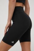 Шорти для тренувань adidas Performance Optime H64227 жіночі колір чорний однотонні висока посадка