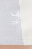 Шорти adidas Originals Adicolor HC7038 жіночі колір сірий візерунок висока посадка HC7038-WONWHI