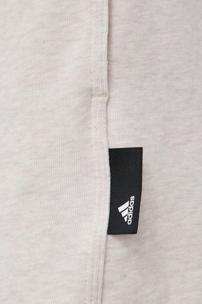 Шорти adidas Performance HE0439 жіночі колір рожевий меланж висока посадка фото 4