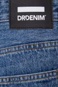 Джинсові шорти Dr. Denim жіночі однотонні висока посадка колір блакитний (2409724)