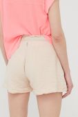Шорти Deha жіночі колір бежевий однотонні висока посадка (2360298)