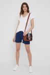 Шорти Pepe Jeans Junie жіночі колір синій однотонні середня посадка (2309463)