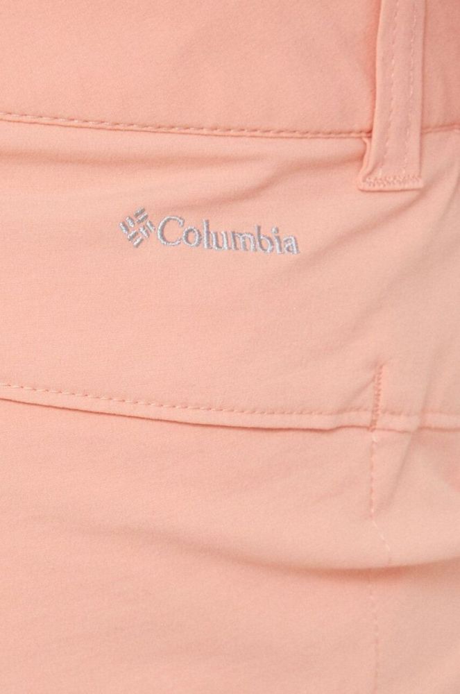 Шорти Columbia Жіночі колір помаранчевий однотонні середня посадка фото 4
