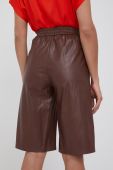 Шорти Sisley жіночі колір коричневий однотонні висока посадка