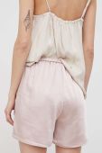 Шорти Sisley жіночі колір рожевий однотонні висока посадка