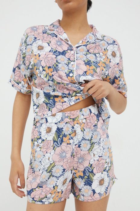 Шорти Vans жіночі візерунок висока посадка колір барвистий (2456111)