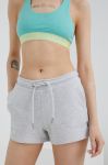 Шорти Superdry жіночі колір сірий однотонні середня посадка