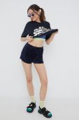 Шорти Superdry жіночі колір синій однотонні середня посадка (2422078)