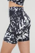 Шорти Superdry жіночі колір чорний візерунок висока посадка