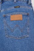Джинсові шорти Wrangler жіночі колір синій однотонні висока посадка (2307903)