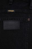Джинсові шорти Wrangler жіночі колір чорний однотонні висока посадка (2269888)