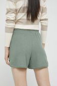 Шорти JDY жіночі колір зелений однотонні висока посадка (2579785)