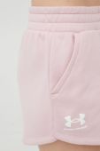 Шорти Under Armour Rival 1369858 жіночі колір рожевий однотонні середня посадка 1369858-001