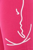 Шорти Karl Kani жіночі колір рожевий з аплікацією висока посадка KW2210371-pink