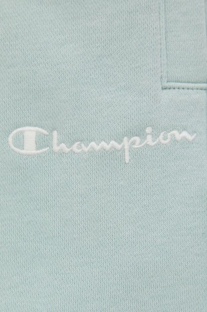 Шорти Champion 115065 жіночі колір зелений з аплікацією висока посадка фото 4