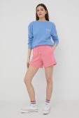 Шорти Billabong жіночі колір рожевий однотонні висока посадка