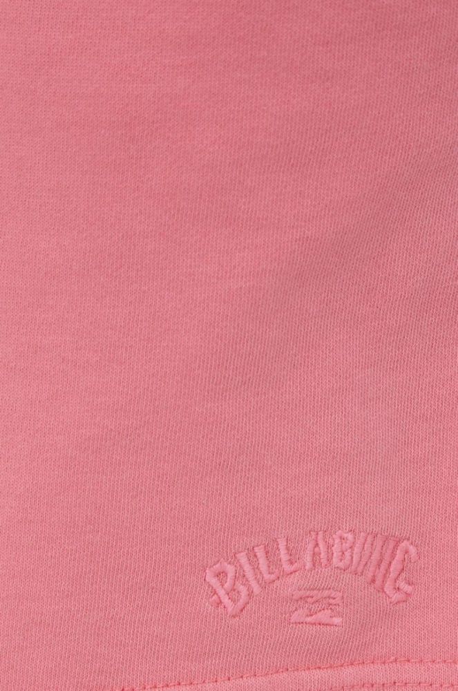 Шорти Billabong жіночі колір рожевий однотонні висока посадка фото 4