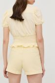 Шорти Morgan жіночі колір жовтий однотонні висока посадка