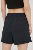 Шорти Fila жіночі колір чорний з принтом висока посадка