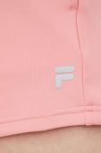 Шорти Fila жіночі колір рожевий однотонні висока посадка (2295864)