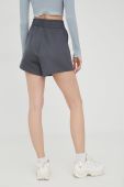 Шорти Fila жіночі колір сірий однотонні висока посадка