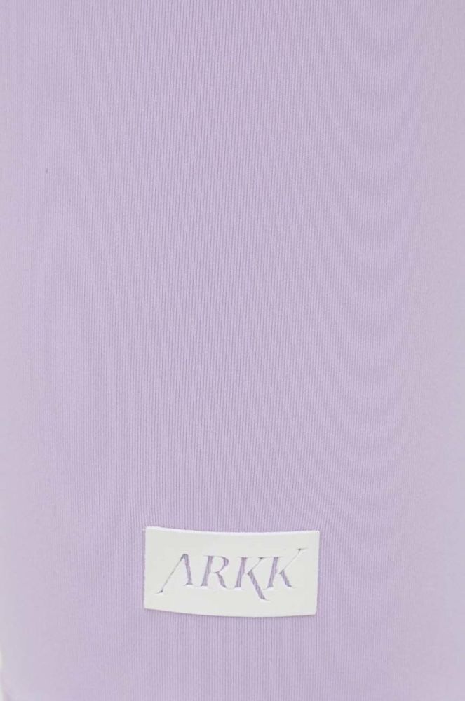 Шорти Arkk Copenhagen жіночі колір фіолетовий однотонні висока посадка фото 3