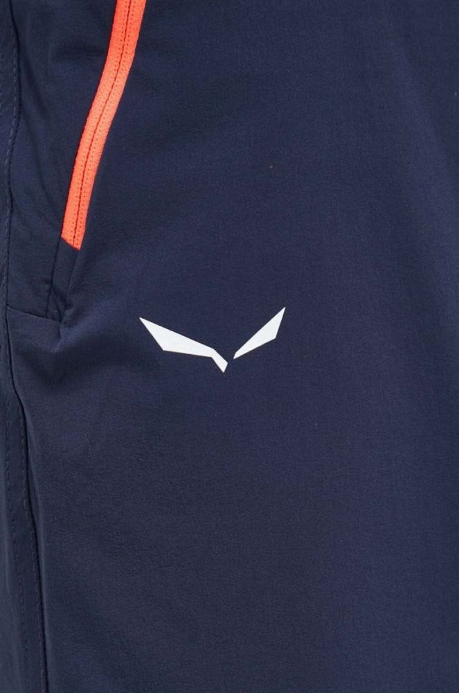 Шорти outdoor Salewa Talvena жіночі колір синій однотонні середня посадка фото 4