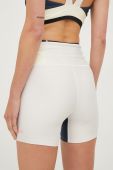 Шорти для тренувань P.E Nation Outline жіночі колір бежевий з принтом висока посадка