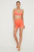 Шорти для тренувань P.E Nation Free Play жіночі колір помаранчевий візерунок висока посадка