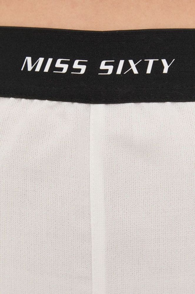 Джинсові шорти Miss Sixty жіночі однотонні висока посадка колір блакитний (2535693) фото 5